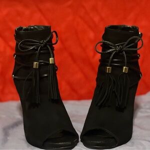 Bebe - Benci Suedette open toe Bootie